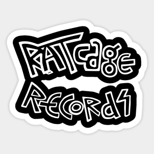 Ratcage Records Shirt White Sticker